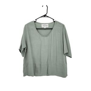 Cachaca Women's Vintage Peasant Short Sleeves Top Lagenlook - S